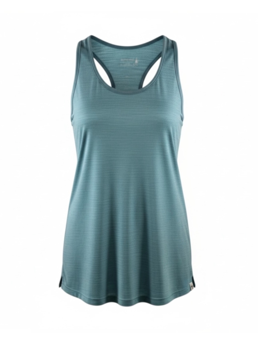 Smartwool Athletic Tank Top Twisted Racerback in Blue Mint Size L